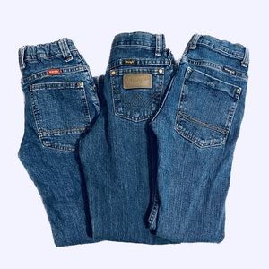 Boys Wrangler Denim Jeans Bundle Blue Size 10 Regular (3 Pair)